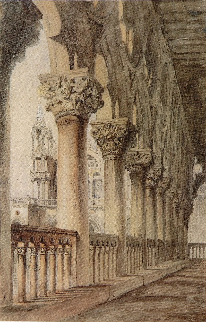 Il Palazzo Ducale, Capitelli rinascimentali della Loggia, Venezia, 1849 - 1850